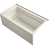 KOHLER K-1123-RA-47 Archer 5-Foot Bath with Comfort Depth Design, Integral Apron and Right-Hand...